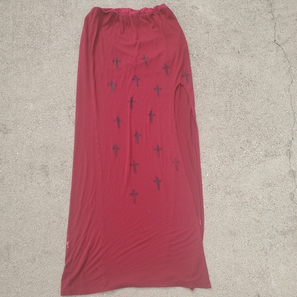 In Luv Maxi Skirt W/Split sz Large - Picture 1 of 5